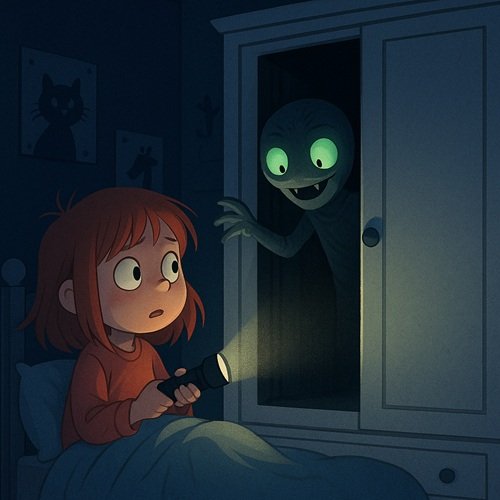 Gruselgeschichten für Kinder: Mädchen und Monster