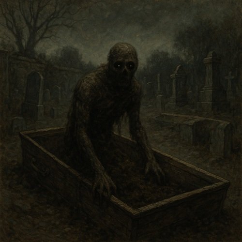 Horrorgeschichten Kreatur aus Sarg