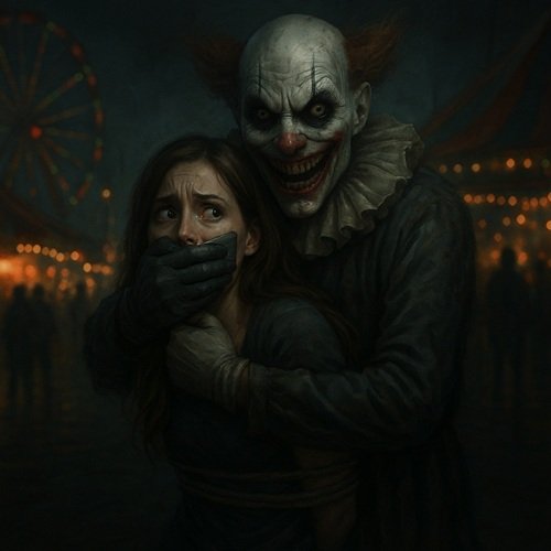 Horrorgeschichten Frau und Clown