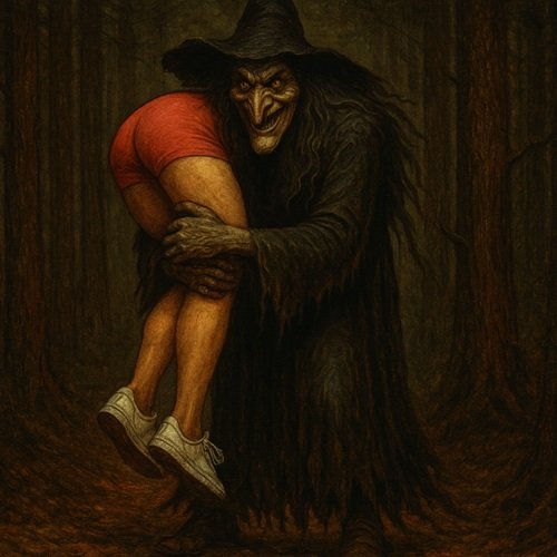 Horrorgeschichten Mädchen und Hexe