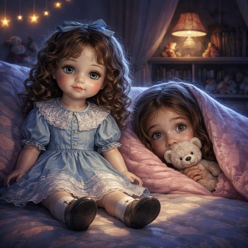 Gruselgeschichten für Kinder: Puppe Mila und Mädchen