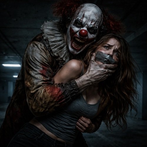 Horrorgeschichten Clown schnappt Frau