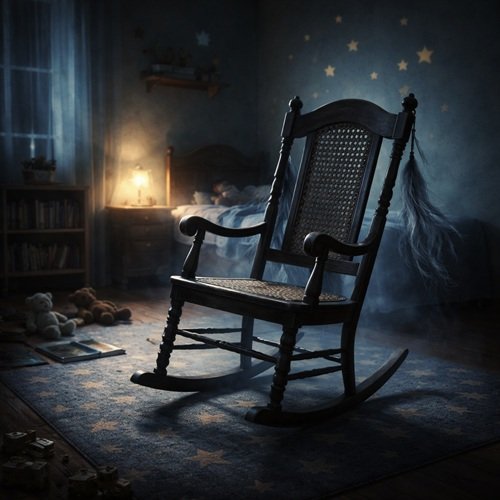 Horrorgeschichten Schaukelstuhl im Dunkeln